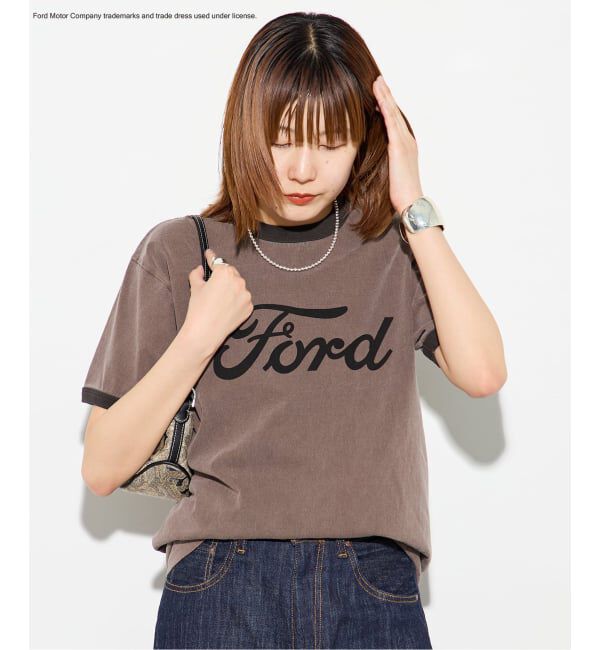 journal standard L'essage「《追加》【Ford】ロゴピグメントTシャツ」|Tシャツ・カットソー|