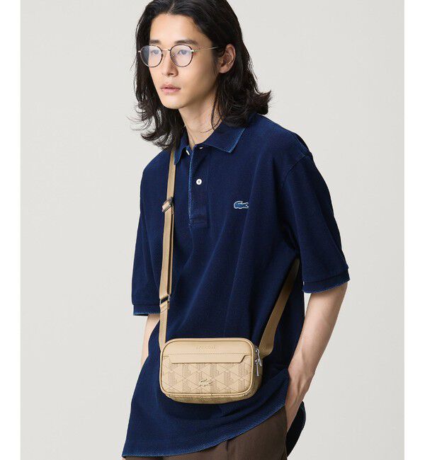 LACOSTE「ザ ブレンド モノグラムコンビレポーターバッグ / ショルダーバッグ」|ショルダー・メッセンジャー|