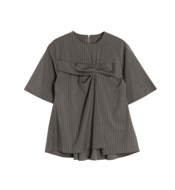 ELENDEEK「BUSTIER DRAPE BL」|シャツ・ブラウス|グレー