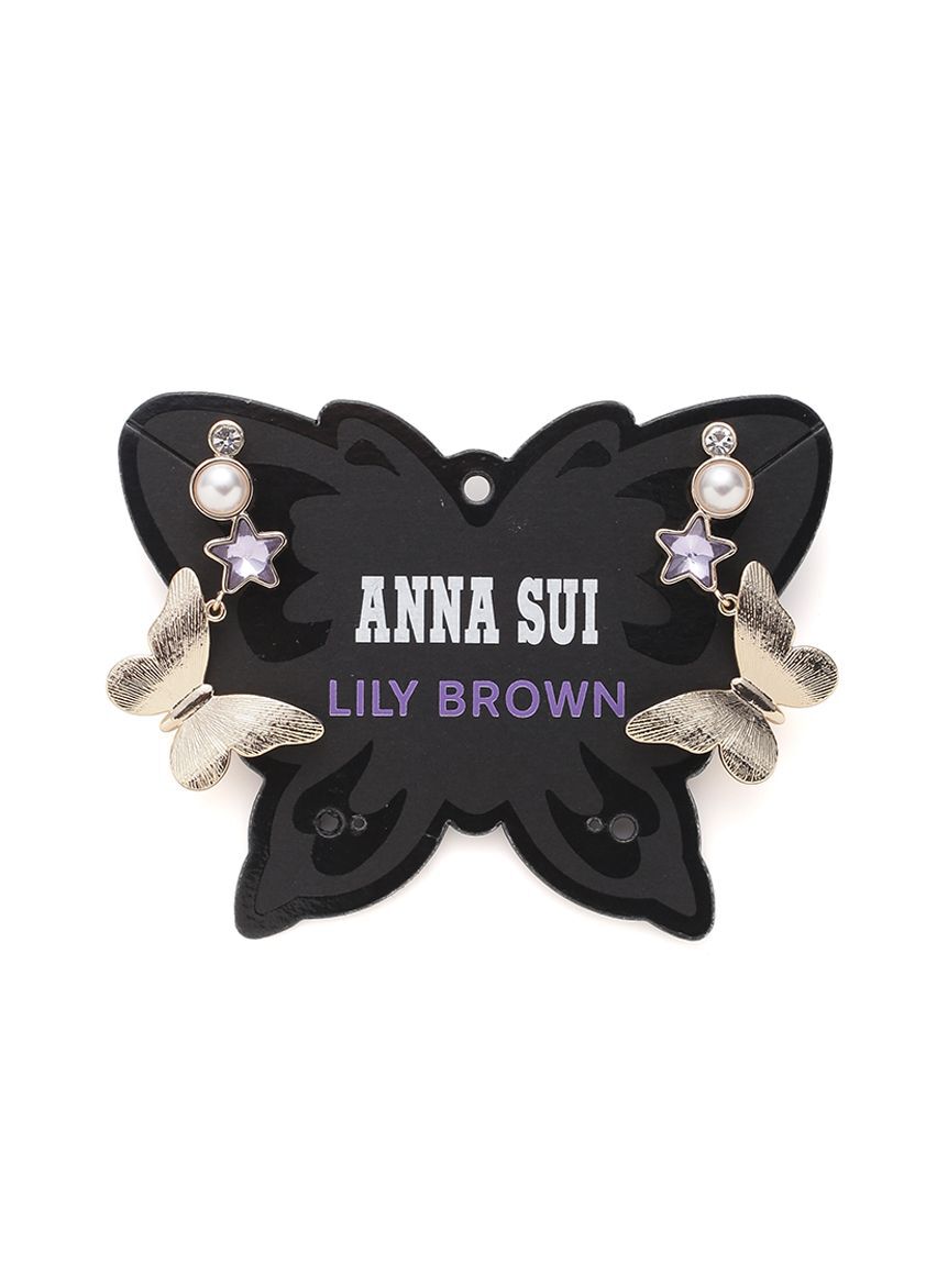 LILY BROWN「【LILY BROWN&times;ANNA SUI】バタフライスターピアス」|ピアス|