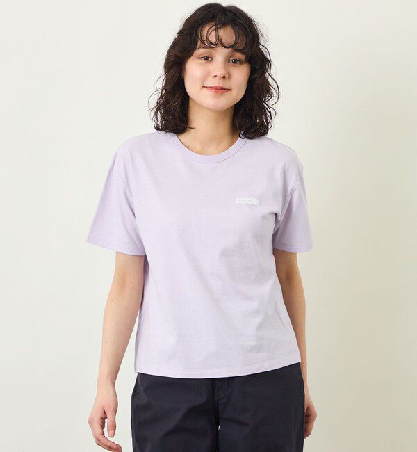 MACKINTOSH PHILOSOPHY「GREY LABEL リネンミックスロゴTシャツ」|Tシャツ・カットソー|ラベンダー