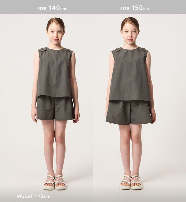 UNITED ARROWS green label relaxing「【スタメンシリーズ】タッサー リボン デザイン セット アップ / キッズ 100cm-160cm」|ワンピース|