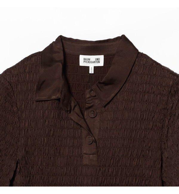Demi-Luxe BEAMS 「BAUM UND PFERDGARTEN / MYKA シャーリング ポロシャツ」|Tシャツ・カットソー|