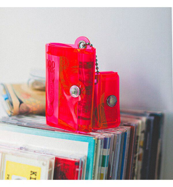 bPr BEAMS「SALLIES / Pocket Pal ミニマル ウォレット」|財布|PINK