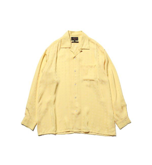 BEAMS PLUS「Open Collar Cupro Dot Pattern」|シャツ・ブラウス|
