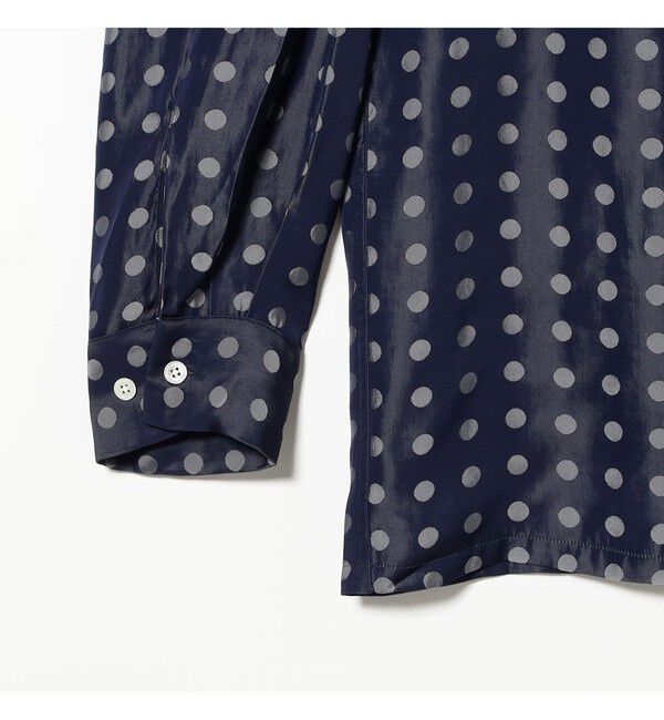 BEAMS PLUS「Open Collar Cupro Dot Pattern」|シャツ・ブラウス|