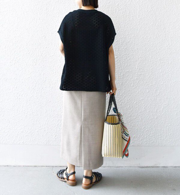SHIPS for women「《一部追加予約》【WEB限定】〈手洗い可能〉アイレット クルーネック プルオーバー」|Tシャツ・カットソー|