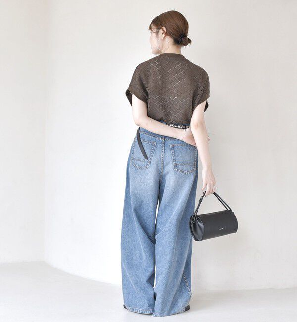 SHIPS for women「《一部追加予約》【WEB限定】〈手洗い可能〉アイレット クルーネック プルオーバー」|Tシャツ・カットソー|