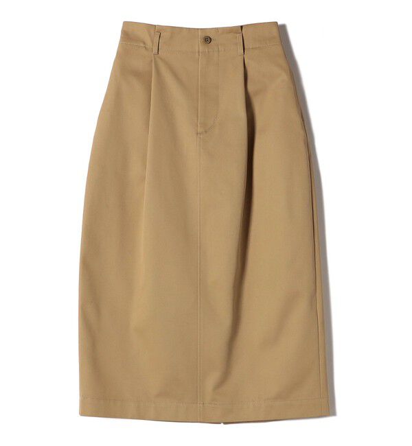 SHIPS for women「SHIPS Primary Navy Label:コットン チノ コクーン スカート:」|スカート|ベージュ