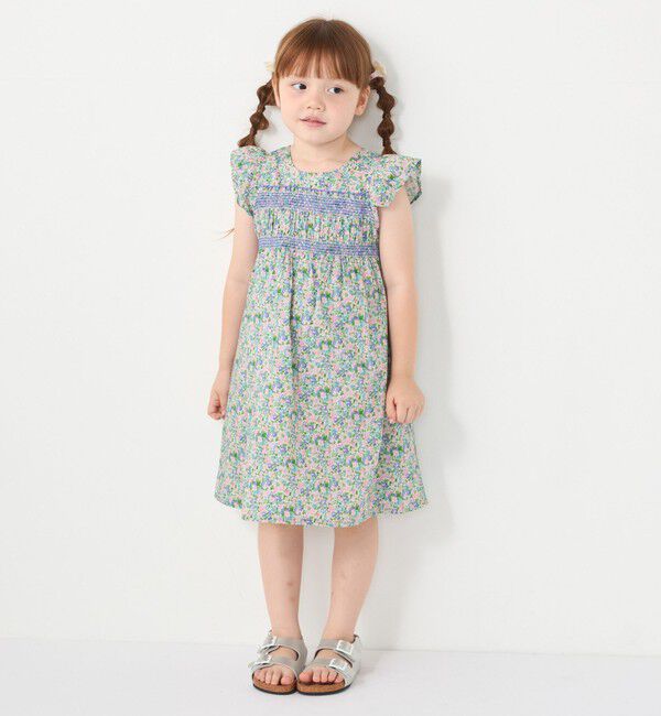 SHIPS Colors 「SHIPS Colors:90～140cm /〈洗濯機可能〉スモッキング フラワー ワンピース◇」|ワンピース|