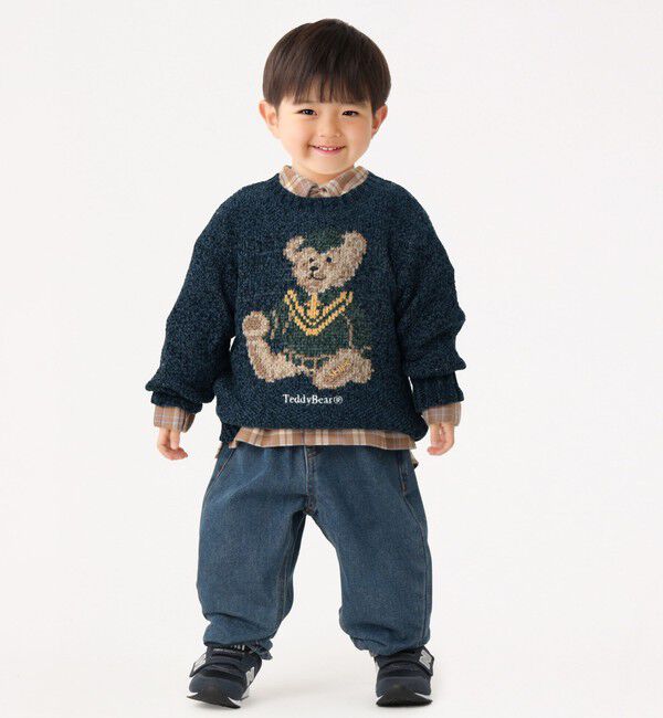 SHIPS Colors 「SHIPS Colors:100～140cm /〈洗濯機可能〉TeddyBear(R) ジャカード モール ニット◇」|ニット・セーター|