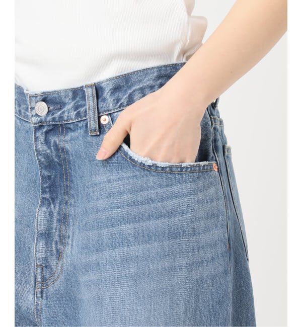 OUTDOOR PRODUCTS Usual Things「ULTデニムハイライズルーズスラッシュ5PKT」|デニム|