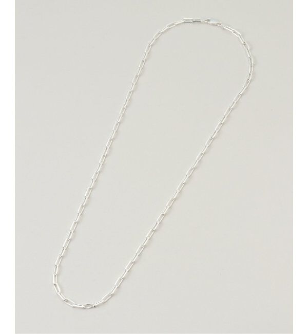  「【blancle/ ブランクレ】SV・ Long oval chain necklace」|ネックレス|