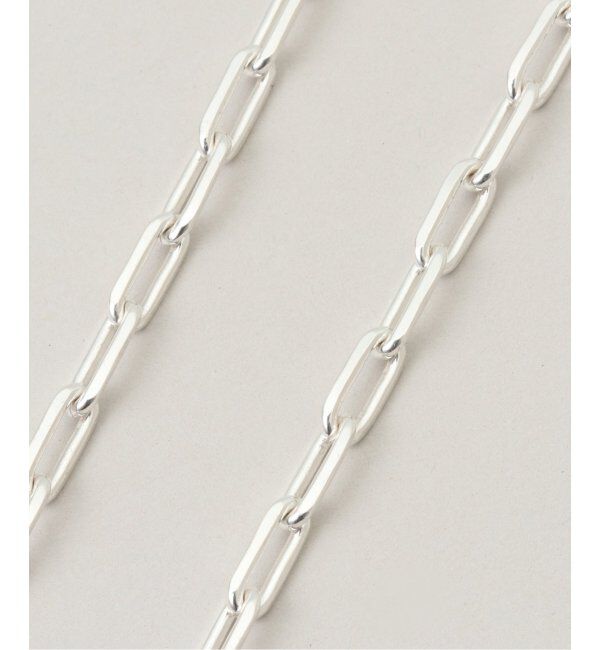  「【blancle/ ブランクレ】SV・ Long oval chain necklace」|ネックレス|
