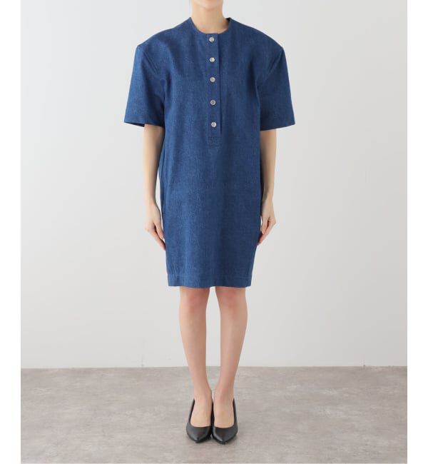 IENA「BOWTE/バウト DENIM MINMUM DRESS ワンピース 261-09-0001」|ワンピース|