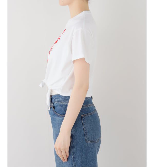 SLOBE IENA「GDC/ガールズデパートメントクラブ プリントKNOT TEE GDC26A009」|Tシャツ・カットソー|