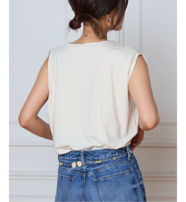 IENA LA BOUCLE「IENA LA BOUCLE メランジドレープカットソー」|Tシャツ・カットソー|