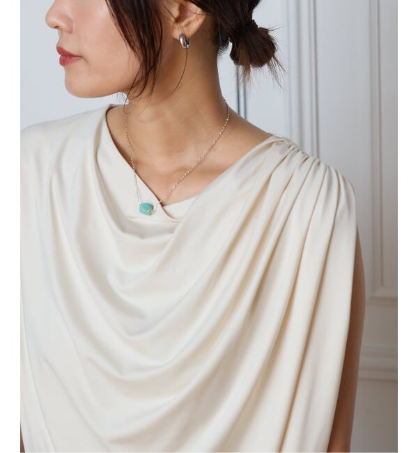 IENA LA BOUCLE「IENA LA BOUCLE メランジドレープカットソー」|Tシャツ・カットソー|