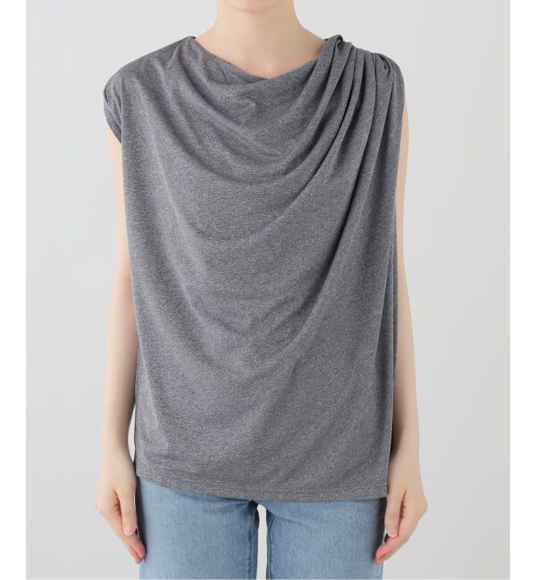 IENA LA BOUCLE「IENA LA BOUCLE メランジドレープカットソー」|Tシャツ・カットソー|
