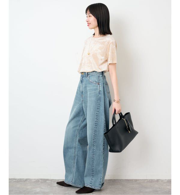 SLOBE IENA「《予約》メッシュベロアプルオーバー」|Tシャツ・カットソー|