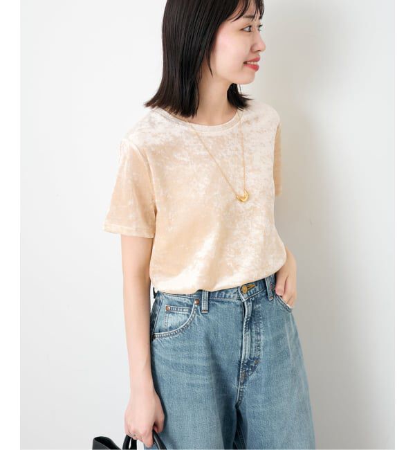 SLOBE IENA「《予約》メッシュベロアプルオーバー」|Tシャツ・カットソー|