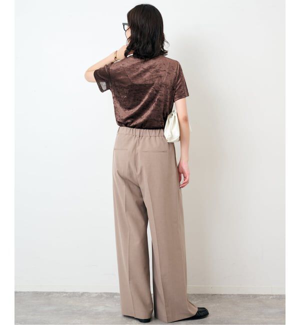 SLOBE IENA「《予約》メッシュベロアプルオーバー」|Tシャツ・カットソー|