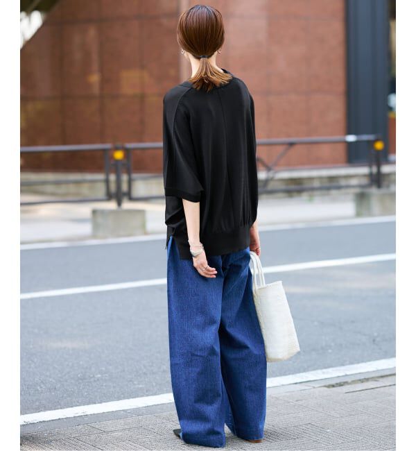 SLOBE IENA「《予約》ワイドシルエットニットポロシャツ」|ニット・セーター|