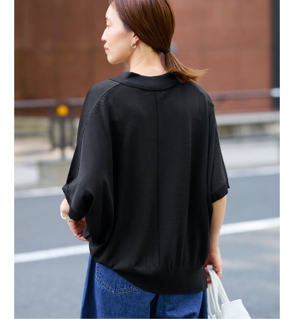 SLOBE IENA「《予約》ワイドシルエットニットポロシャツ」|ニット・セーター|