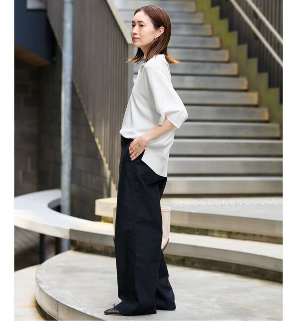SLOBE IENA「《予約》ワイドシルエットニットポロシャツ」|ニット・セーター|