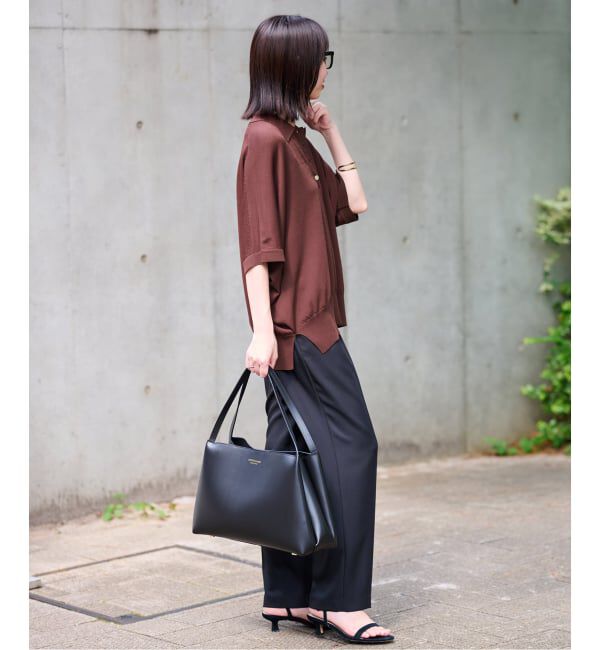 SLOBE IENA「《予約》ワイドシルエットニットポロシャツ」|ニット・セーター|