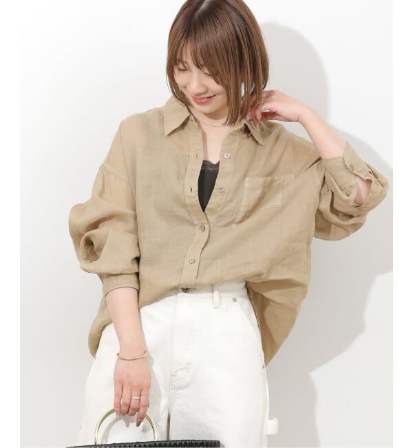 JOURNAL STANDARD relume「ガーメントダイラミービッグシャツ」|シャツ・ブラウス|