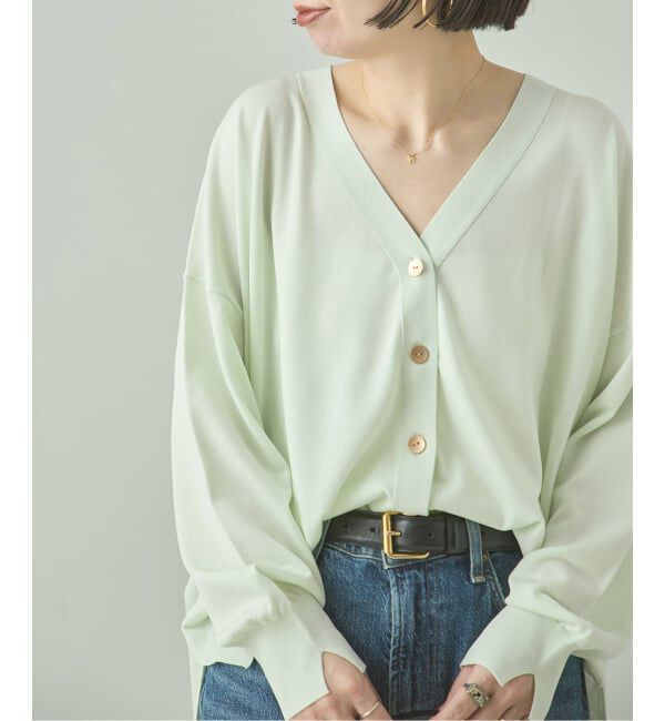 journal standard L'essage「《接触冷感/手洗い可》クールタッチワイドVカーディガン」|カーディガン|