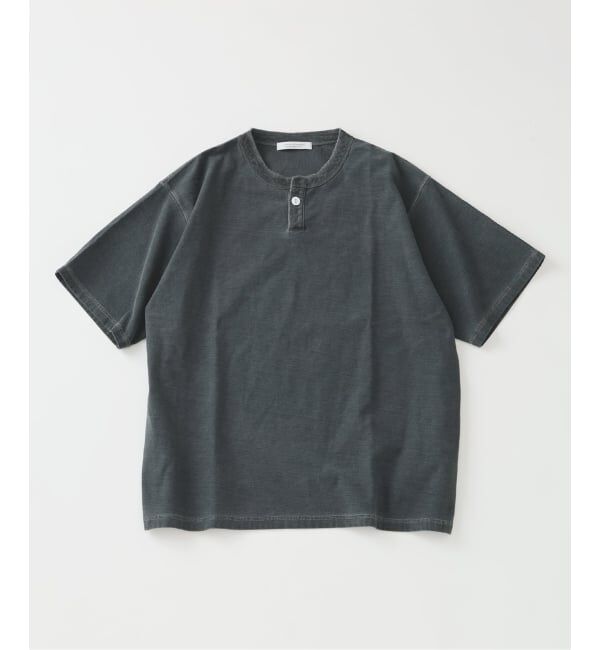 JOURNAL STANDARD「OE バック ピグメント ヘンリー ネック Tシャツ」|Tシャツ・カットソー|ブラック A