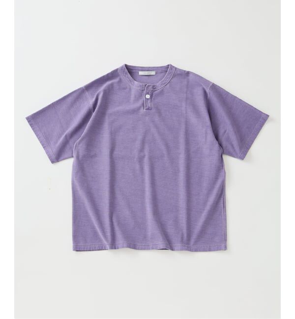 JOURNAL STANDARD「OE バック ピグメント ヘンリー ネック Tシャツ」|Tシャツ・カットソー|パープル