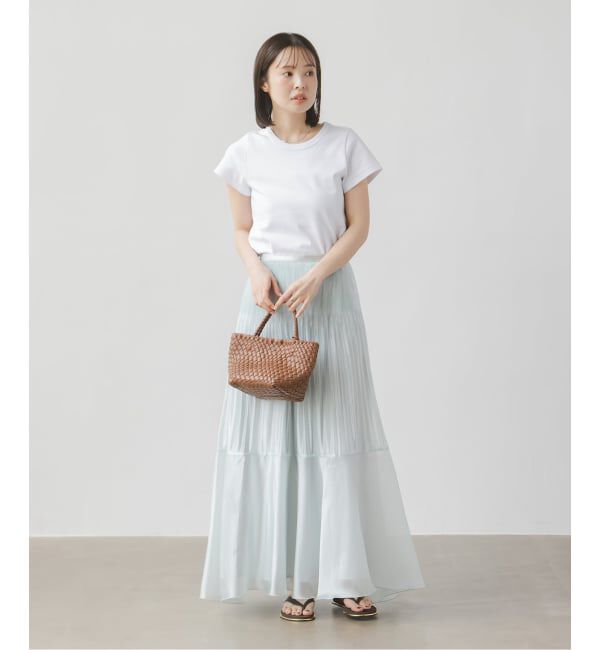 NOBLE「《追加・WEB限定カラー》スビンコットンスムースコンパクトTシャツ2」|Tシャツ・カットソー|