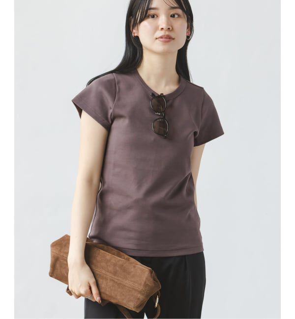 NOBLE「《追加・WEB限定カラー》スビンコットンスムースコンパクトTシャツ2」|Tシャツ・カットソー|