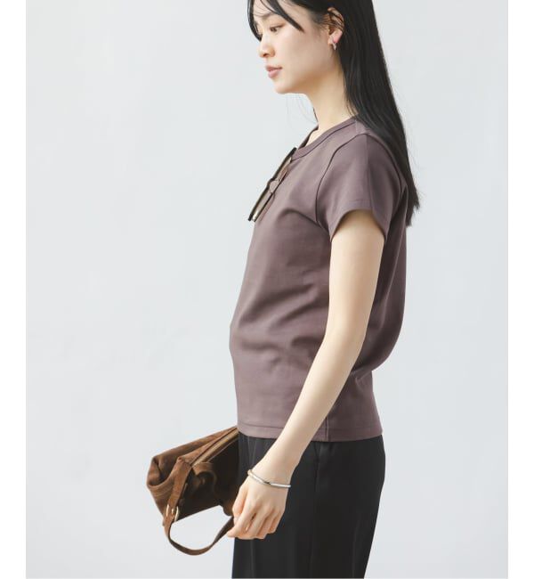 NOBLE「《追加・WEB限定カラー》スビンコットンスムースコンパクトTシャツ2」|Tシャツ・カットソー|