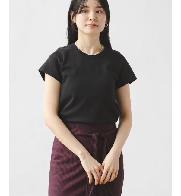 NOBLE「《追加・WEB限定カラー》スビンコットンスムースコンパクトTシャツ2」|Tシャツ・カットソー|