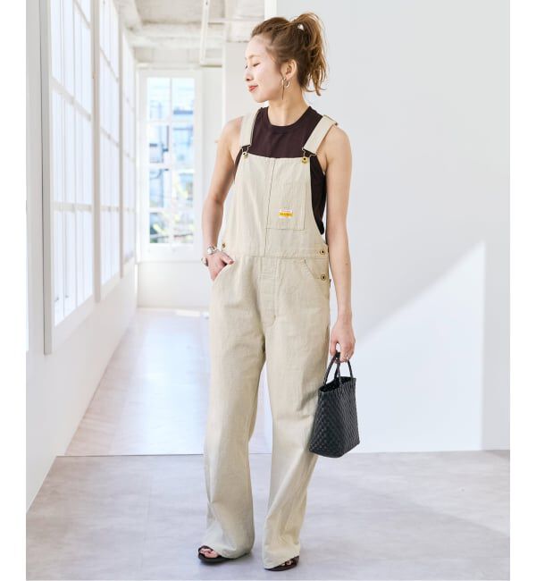 Spick and Span「PAY・DAY / ペイデイ 別注コットンリネンオーバーオール」|オールインワン|