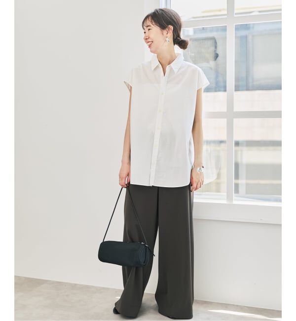 Spick and Span「バックギャザーフレンチスリーブシャツ」|シャツ・ブラウス|