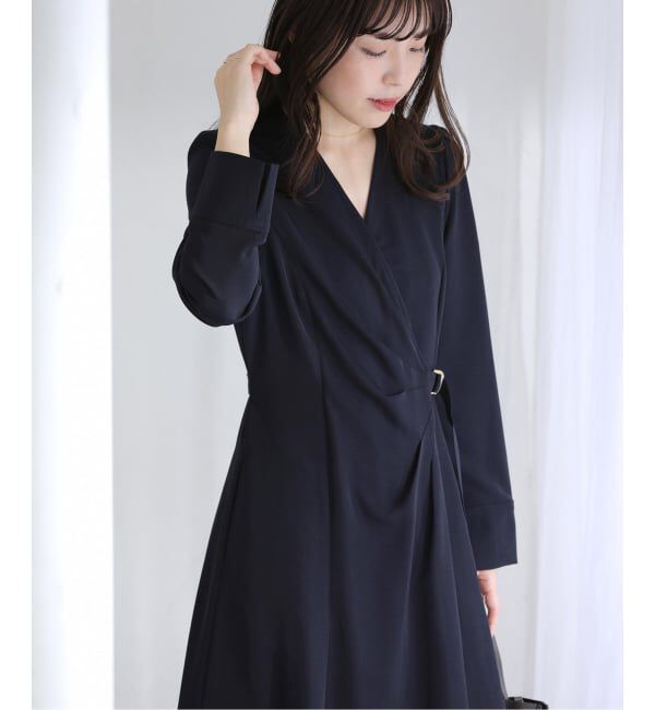  「【洗える】カシュクールワンピース」|ワンピース|