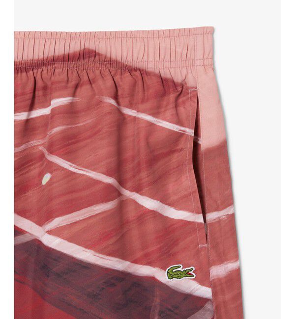 LACOSTE「テニスマッチプリントスイムショーツ」|スポーツ|