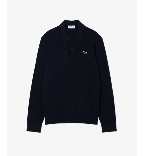 LACOSTE「ミニマルゴルフポロニットシャツ」|ニット・セーター|
