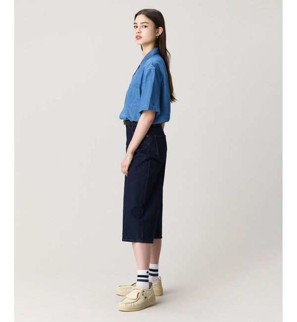 LACOSTE「オーバーサイズ オープンカラーデニムシャツ」|シャツ・ブラウス|