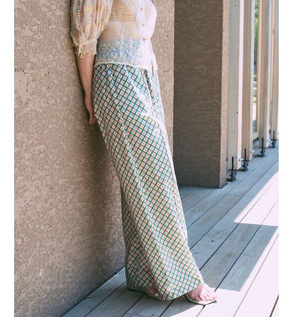 SALON adam et rope'「リバティイージーリラックスパンツ」|チノ|