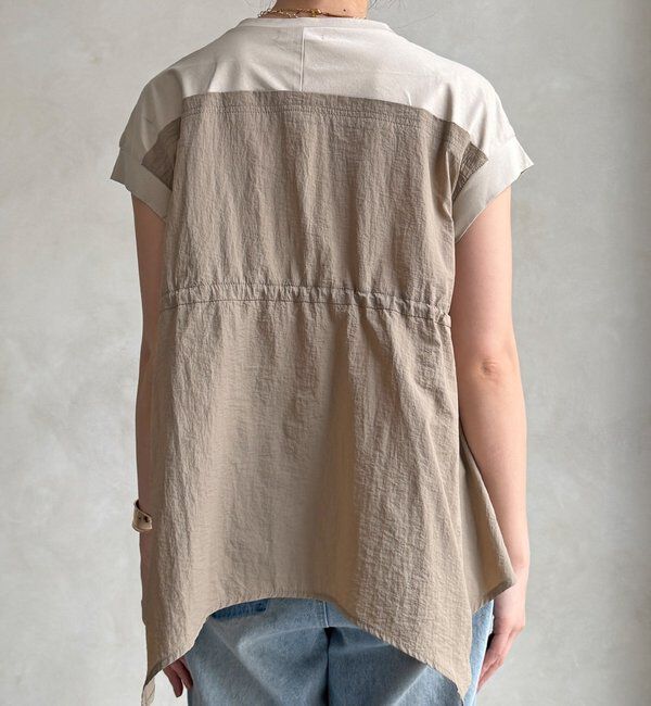  「【WEB限定/セットアップ可能】ワッシャーナイロンビスチェドッキングTEE」|Tシャツ・カットソー|