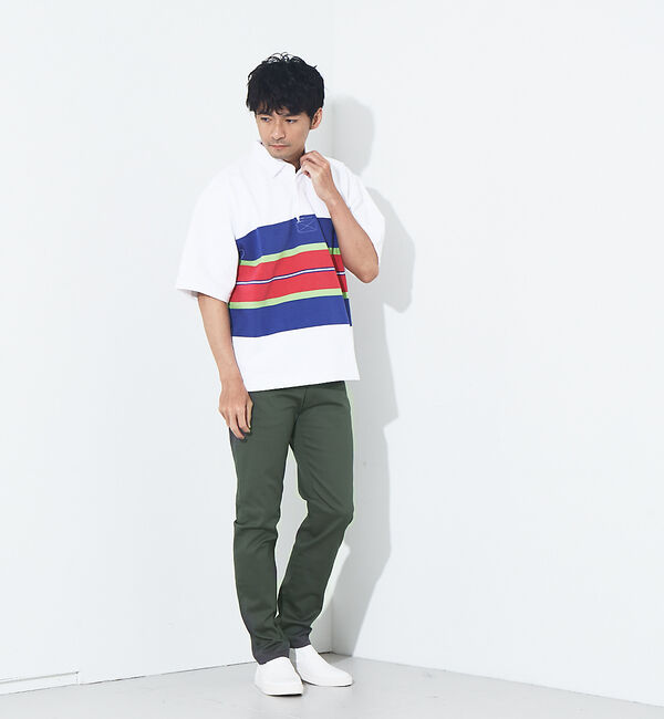ABAHOUSE「【累計3万本突破】定番 ツイル ストレッチ スリムフィット 5ポケット パンツ」|その他|