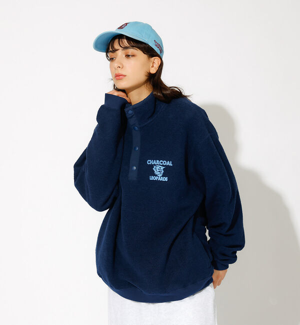 ABAHOUSE「【AMERICANA&times;ORIGINAL Charcoal／アメリカーナ&times;オリジナ」|スウェット・ジャージ|ネイビー