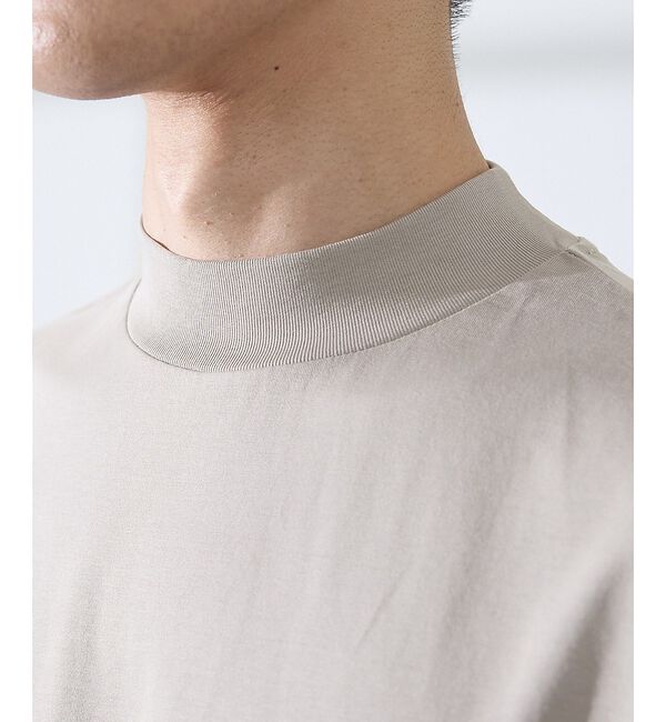 ABAHOUSE「【SMART CLOSET/WEB限定】シルケット天竺 モックネック Tシャツ」|Tシャツ・カットソー|