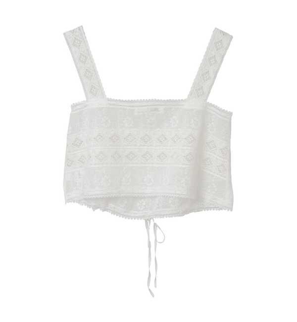 TIARA「【Bilitis dix-sept ans/ビリティス・ディセッタン】Lace Combination Camisole」|シャツ・ブラウス|